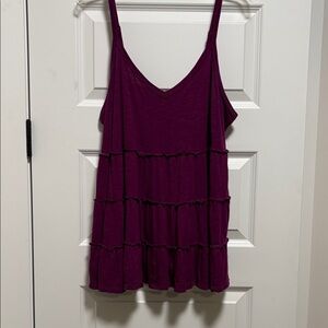 Torrid slub jersey ruffle Camisole Top